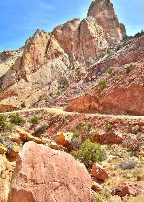 Grand Staircase Escalante National Monument Greeting Card featuring the photograph Burr Trail Road #42 by Ray Mathis