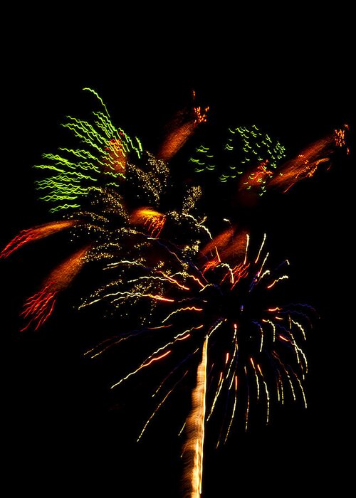Fireworks Greeting Card featuring the photograph 4th of July by Bill Barber