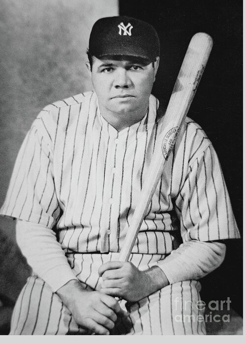 Babe Ruth Greeting Card featuring the photograph Babe Ruth by American School