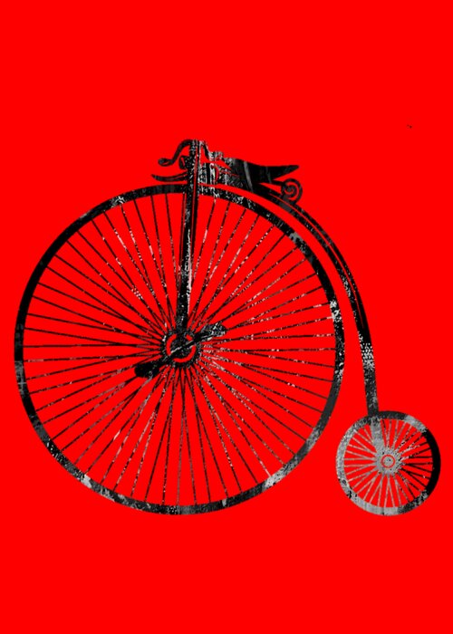 Bicycle Greeting Card featuring the mixed media Bicycle Collection #5 by Marvin Blaine