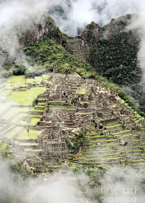 Machu Greeting Card featuring the photograph Lost City of Machu Picchu - Peru #5 by Yaromir Mlynski