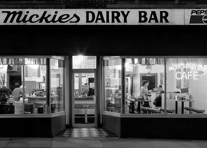 Mickies Dairy Bar Greeting Card featuring the photograph 6 29 Am by Todd Klassy