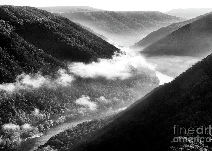 Grandview Greeting Card featuring the photograph Grandview New River Gorge #6 by Thomas R Fletcher