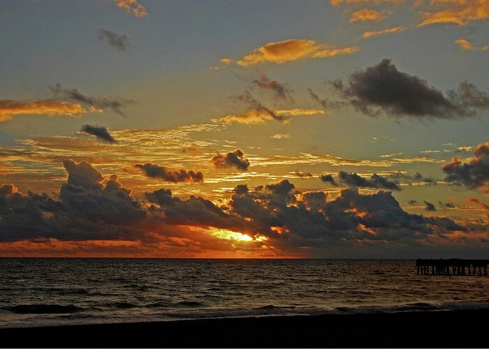Sunrise Greeting Card featuring the photograph 6- Juno Beach by Joseph Keane