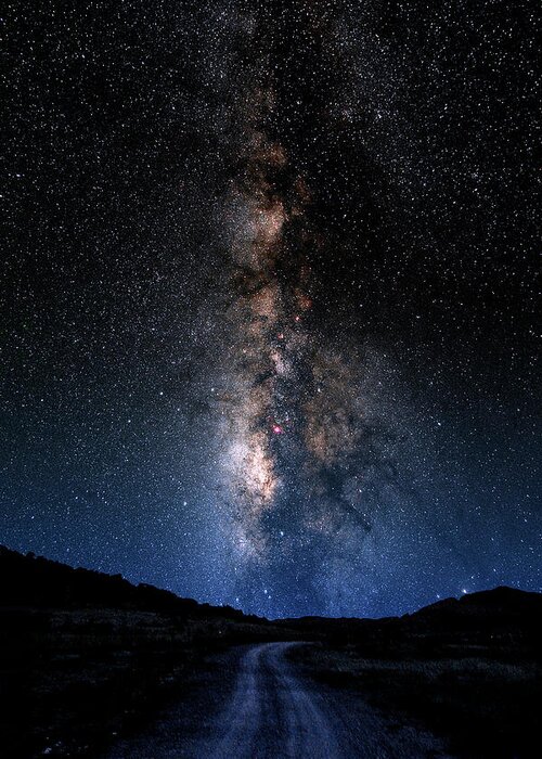 Astronomy Greeting Card featuring the photograph Milky Way by Larry Landolfi