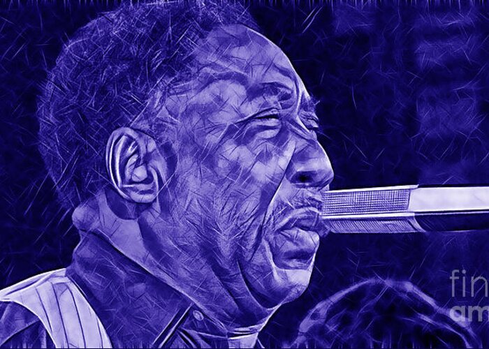 Muddy Waters Greeting Card featuring the mixed media Muddy Waters Collection #6 by Marvin Blaine