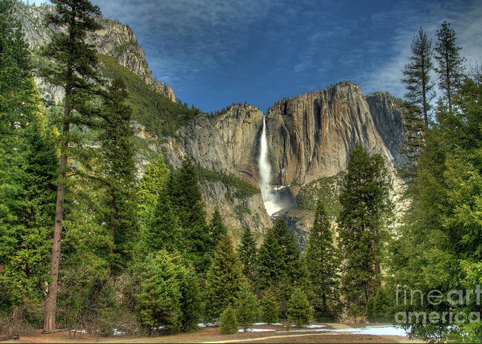 Yosemite Falls Greeting Card featuring the photograph Yosemite Falls #6 by Marc Bittan