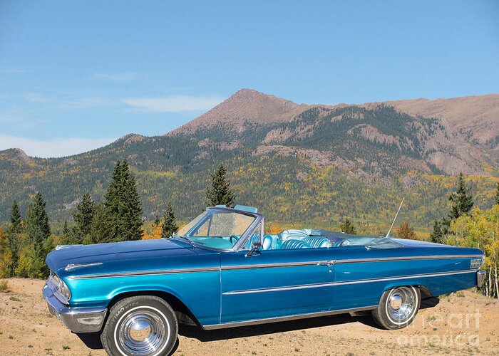 Ford Greeting Card featuring the photograph 63 Ford Convertible by Steven Parker