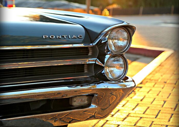 1965 Greeting Card featuring the photograph '65 Pontiac #65 by Steve Natale