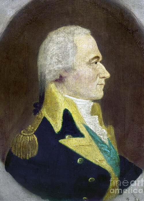 18th Century Greeting Card featuring the photograph Alexander Hamilton #7 by Granger