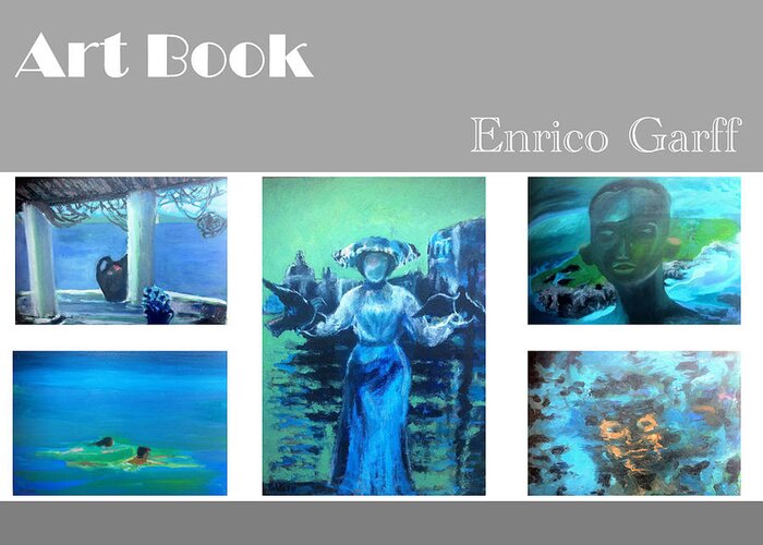 Fisherman House Greeting Card featuring the painting Art Book by Enrico Garff