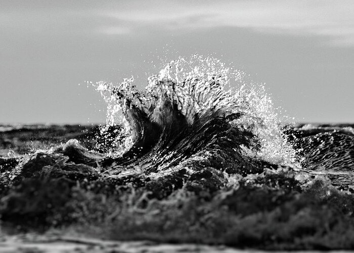 Lake Erie Greeting Card featuring the photograph Lake Erie Waves #7 by Dave Niedbala