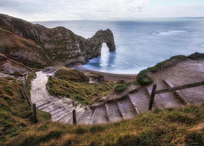 Durdle Door Greeting Card featuring the photograph Durdle Door - England #8 by Joana Kruse
