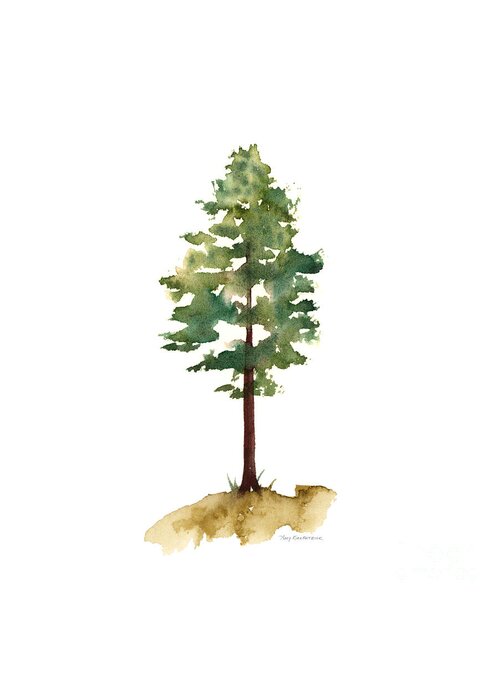 Watercolor Tree Greeting Card featuring the painting #8 Tree #8 by Amy Kirkpatrick