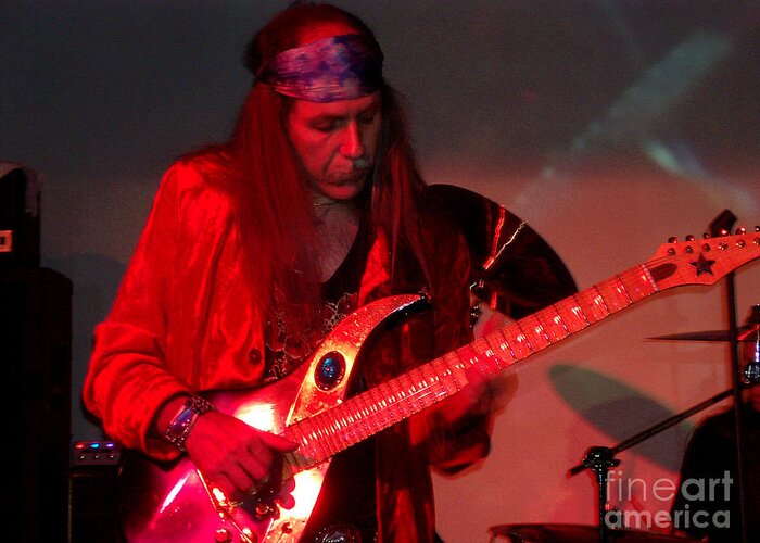 Uli Jon Roth Greeting Card featuring the photograph Uli Jon Roth #8 by Daniel Larsen