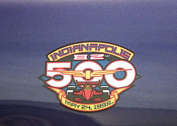 82nd Greeting Card featuring the digital art 82nd Indianapolis 500 by Darrell Foster