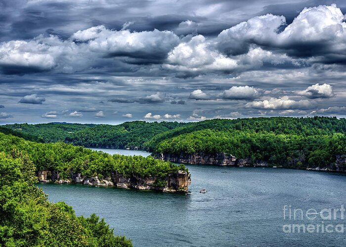 Long Point Greeting Card featuring the photograph Long Point Summersville Lake #11 by Thomas R Fletcher