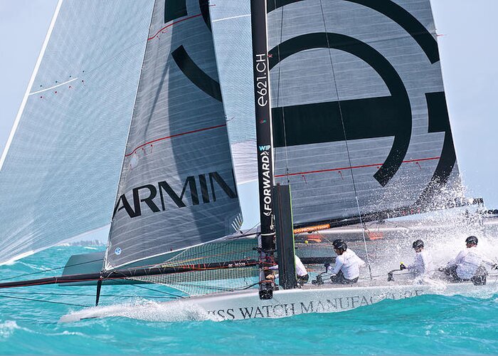 Aerial Greeting Card featuring the photograph Key West Race Week #338 by Steven Lapkin