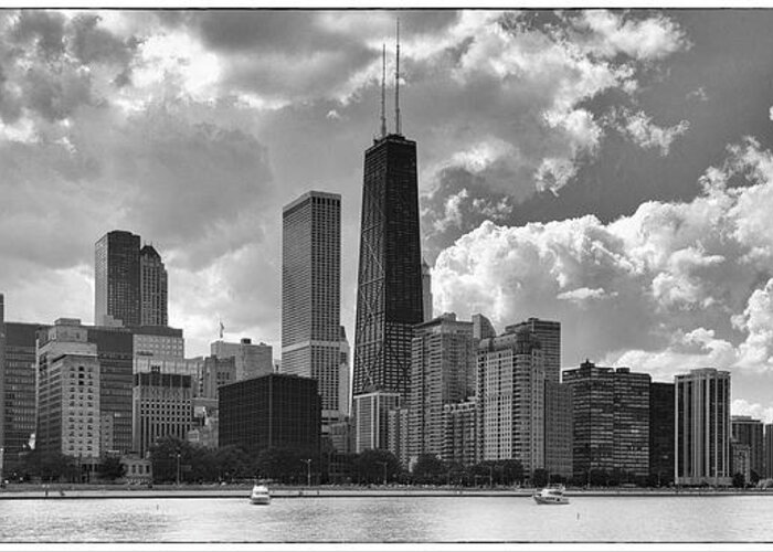 Chicago Greeting Card featuring the photograph A Chicago Skyline by John Roach