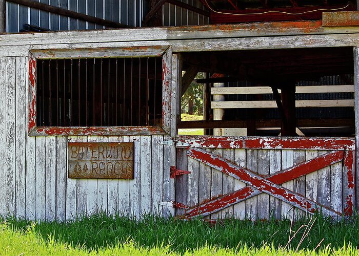Barn Greeting Card featuring the photograph A Country Scene by Diana Hatcher