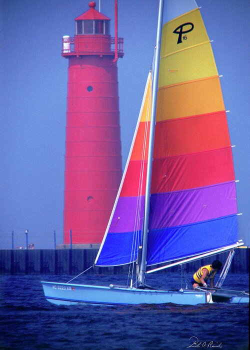 Photograph Greeting Card featuring the photograph A Day of Sailing by Frederic A Reinecke