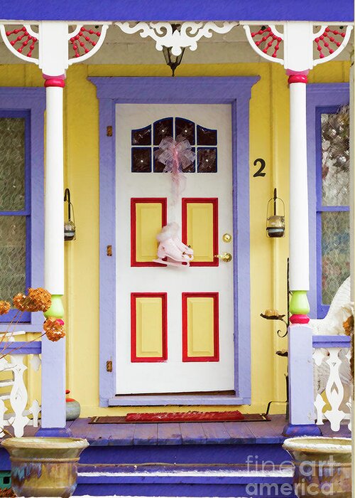 Grimsby Beach Greeting Card featuring the photograph A Door is a Story by Marilyn Cornwell