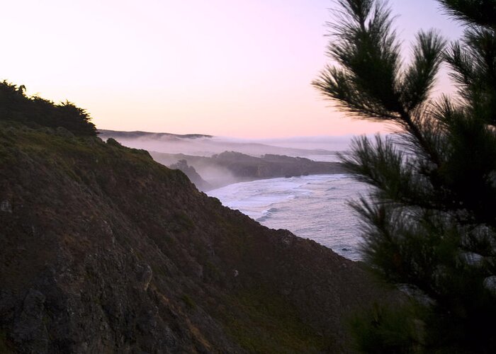 California Coastline Greeting Card featuring the photograph A new day ragged point by Gary Brandes