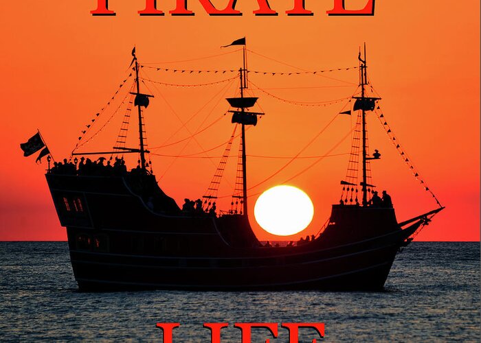Pirate Life Greeting Card featuring the photograph A pirate life by David Lee Thompson