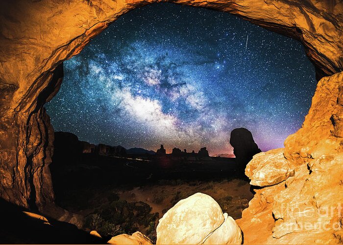 Universe Greeting Card featuring the photograph A window to the Universe by Robert Loe