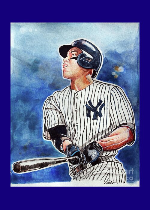 Aaron Judge Greeting Card by Dave Olsen
