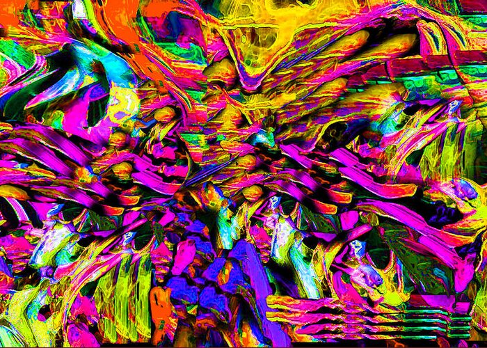  Original Contemporary Greeting Card featuring the digital art Abstract 837 by Phillip Mossbarger