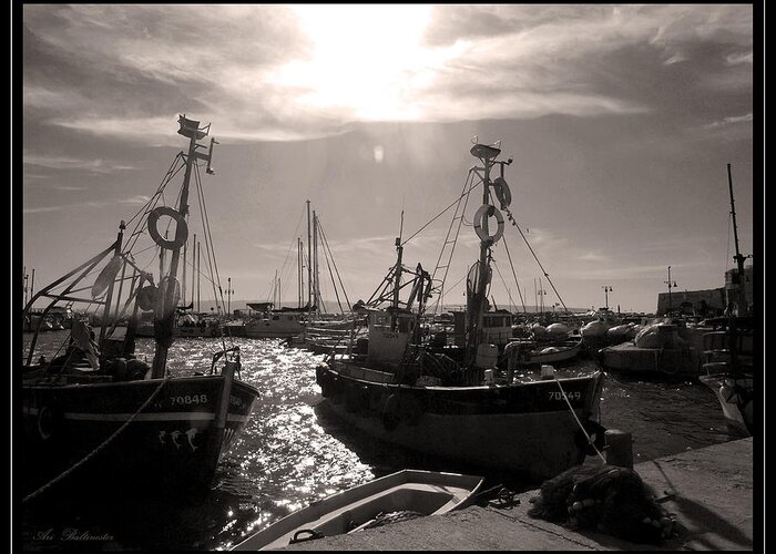Acre Greeting Card featuring the photograph Acre fishing port by Arik Baltinester