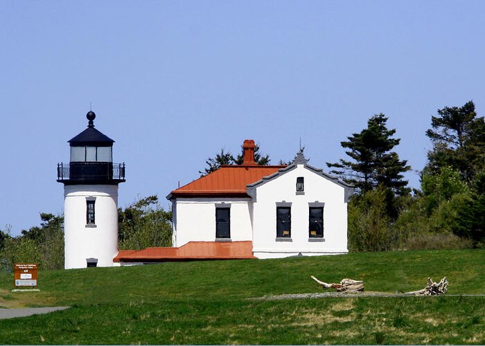 Admiralty Head Lighthouse Greeting Card featuring the photograph Admiralty Head LI 2014 by Mary Gaines