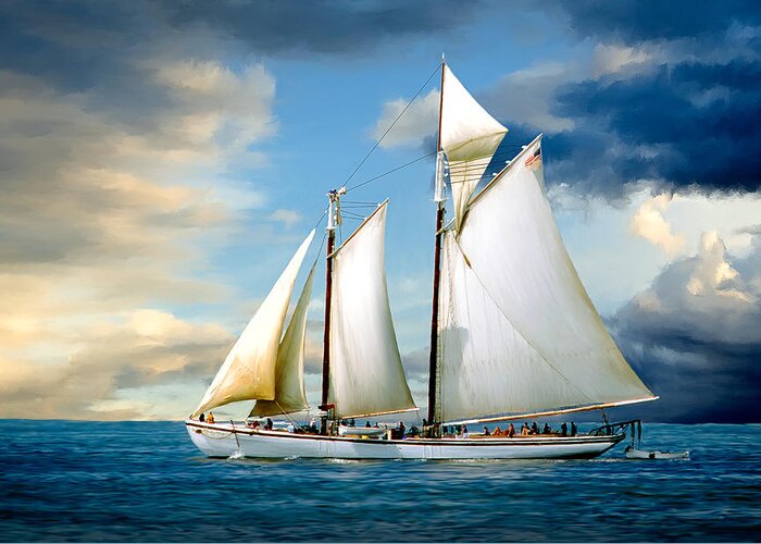 Windjammer Greeting Card featuring the photograph Adventure by Fred LeBlanc