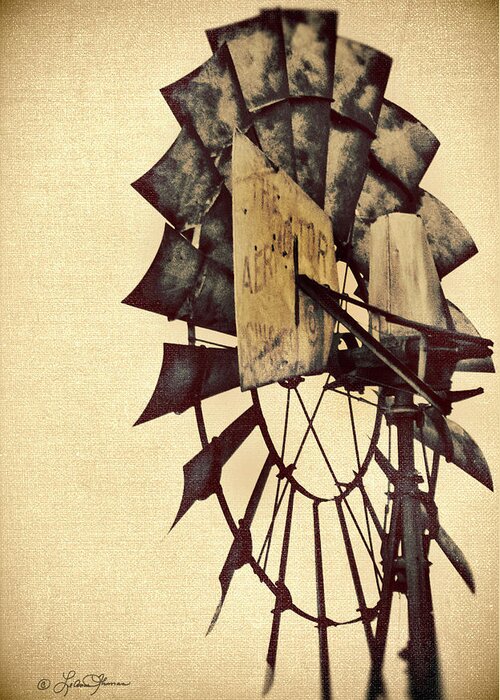 Windmill Greeting Card featuring the photograph Aerator by LeAnne Nesbitt