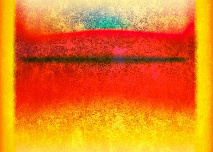 Modern Art Greeting Card featuring the digital art After Rothko 8 by Gary Grayson