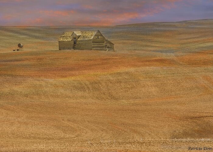 Palouse Greeting Card featuring the photograph Afterglow on the palouse by Patricia Dennis