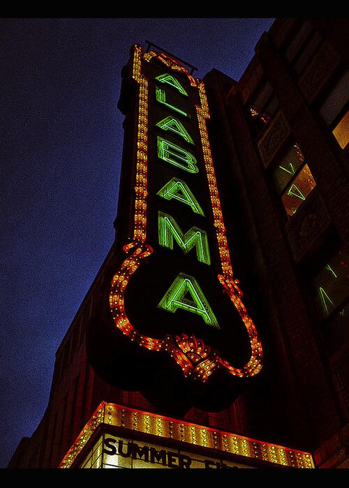 Birmingham Greeting Card featuring the photograph Alabama Lights Poster by Just Birmingham