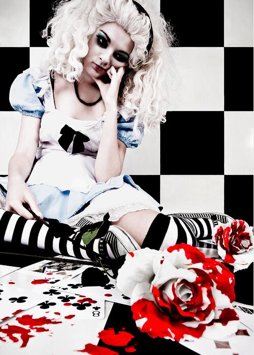 Alice In Wonderland Greeting Card featuring the photograph Alice2 by Kelly King