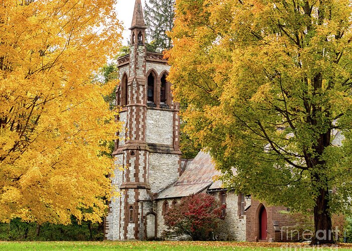 Vermont Greeting Card featuring the photograph All Saints Church by Phil Spitze