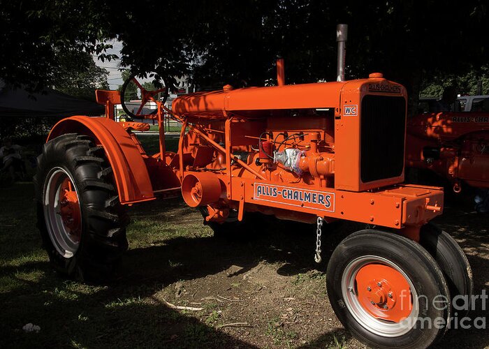 Tractor Greeting Card featuring the photograph Allis-Chalmers WC by Mike Eingle