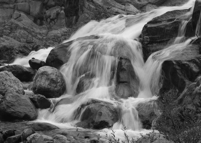 Alluvial Fan Greeting Card featuring the photograph Alluvial Fan 2 bw by Dimitry Papkov