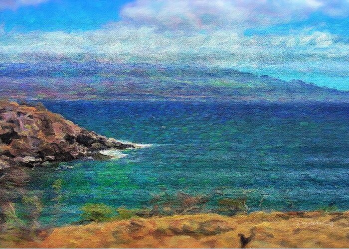 Aloha Greeting Card featuring the photograph Aloha From Maui by Diane Lindon Coy