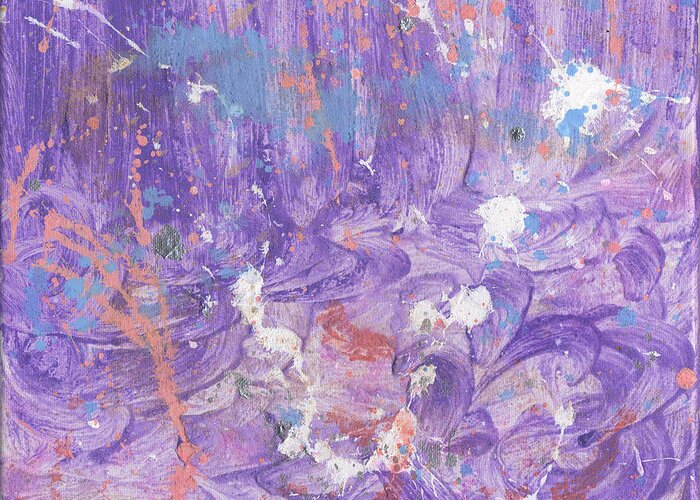 Purple Greeting Card featuring the painting Alsace-Lorraine by Phil Strang