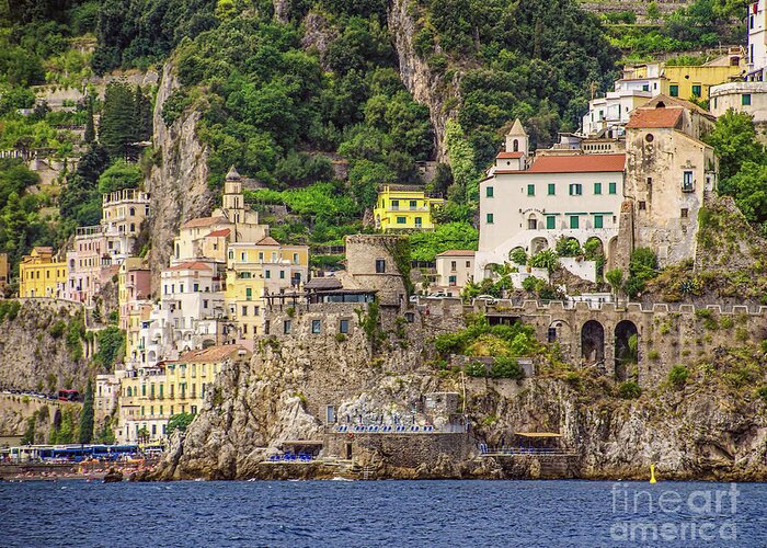 Amalfi Coast Greeting Card featuring the photograph Amalfi Coast 2 by Maria Rabinky