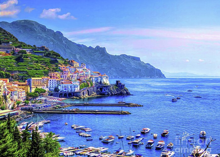 Amalfi Greeting Card featuring the photograph Amalfi on the Coast by TK Goforth