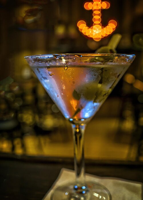 Martini Greeting Card featuring the photograph Anchor Your Martini by David Kay