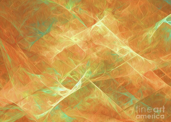 Abstract Greeting Card featuring the digital art Andee Design Abstract 106 2017 by Andee Design