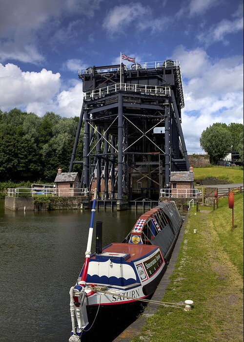 Anderton Boat Lift Greeting Card featuring the photograph Anderton Boatlift by Phil Tomlinson