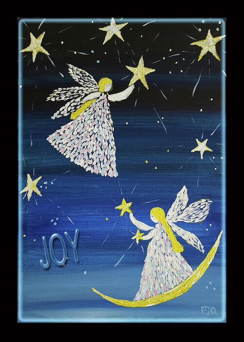 Joy Of Angels Shining Stars Greeting Card featuring the photograph Angels, Joy, Lucky Stars by PJQandFriends Photography